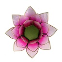 ECLAIRAGE AMBIANCE LOTUS ROSE BORDS OR 13.5CM # img_psid: 11242